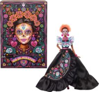 Mattel HRM72 Barbie Signature Día de Muertos 2024 Fodros fekete ruha gyűjtői baba