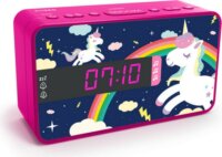 Bigben Kids Unicorn Dual Ébresztőóra cserélhető előlappal - Rózsaszín