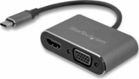 StarTech CDP2HDVGA USB-C apa - VGA / HDMI anya Adapter - Szürke