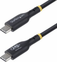 StarTech USB2EPR3M USB-C apa - USB-C apa 2.0 Adat és töltő kábel - Fekete (3m)