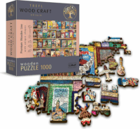 Trefl Puzzle Wood Craft Útikönyvek fa puzzle 1000 darabos