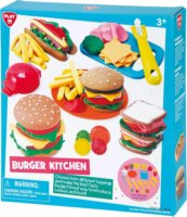 Playgo 8330 4 színű Burger konyha gyurmakészlet kiegészítőkkel