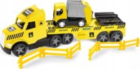 Wader Magic Truck Technic kamion kukásautóval 79cm - Sárga