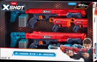 ZURU TOYS X-Shot Excel Combo 4 darabos szivacslövő fegyver szett