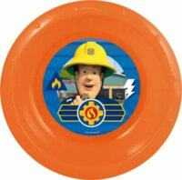 QX Toys Sam, a tűzoltó műanyag mélytányér 20cm - Narancs