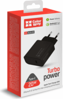 Colorway CW-CHS026PD-BK USB-C Hálózati Töltő Adapter 20W - Fekete