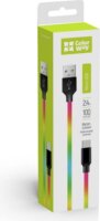 Colorway USB-A Apa - MicroUSB Apa Adat és töltő kábel - Többszínű (1m)