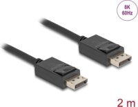 Delock 80493 DisplayPort 2.1 apa - Displayport 2.1 apa Kábel 2m - Fekete