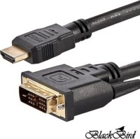 BlackBird BH1302 DVI-D - HDMI Kábel 1m - Fekete