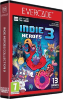 Evercade #37 Indie Heroes 3 13az 1ben Retro Multi Game játékszoftver Cartridge