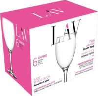 LAV Empire Wine 340ml Vörösboros üveg pohár szett 6 darabos