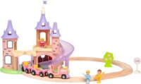 BRIO 33312 Disney hercegnők álomkastély Fa vasúti készlet - Rózsaszín