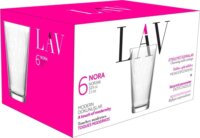 LAV Nora Long Drink 325ml Koktélos üveg pohár szett 6 darabos