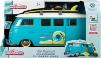 Majorette VW The Originals T1 fém kisbusz furgon és kisautó szett - Kék