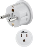 Goobay 45351 EU -> USA / Japán 250V Utazó adapter - Fehér