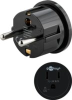 Goobay 45350 Utazó adapter USA/Japán - Fekete