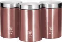 Berlinger Haus BH/6270 Fém ételtároló doboz 3 darabos készlet 1,7L - Pink