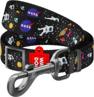 Waudog Nasa Nylon Kutyapóráz 2,0x152-183cm - Fekete mintás