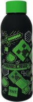 KiDS Licensing Minecraft Műanyag Gyerek Kulacs 500 ml - Fekete / zöld mintás