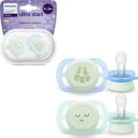 Philips SCF075/08 Avent Ultra Sart éjszakai cumi 2 darabos készlet - Zöld / Kék