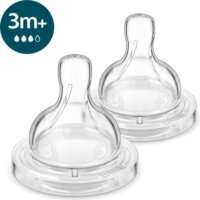 Philips SCY763/02 Avent Hasfájást csökkentő cumi 2 darabos készlet - Átlátszó