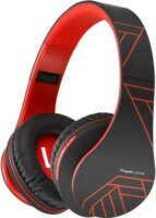 PowerLocus P2 Bluetooth Fejhallgató Headset - Fekete/Piros