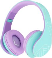 PowerLocus P2 Gyerek Bluetooth Fejhallgató Headset - Kék/Lila