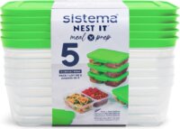 Sistema NEST IT Műanyag ételtároló készlet 0,87L (5 db)