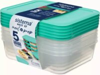 Sistema Meal Prep NEST IT Műanyag ételtároló készlet 1,19L (5 db)