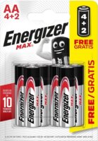 Energizer AA B4+2 Alkáli-mangán ceruzaelem AA (6db /csomag)