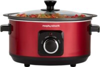 Morphy Richards 460014 Elektromos Lassú főzőedény 3,5L - Piros / Fekete