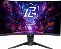 ASROCK 27" PG27QRT2A 16:9 QHD VA Ívelt Gaming Monitor - Fekete