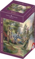 Schmidt Spiele Thomas Kinkade Studios Falu a tó mellett 1000 darabos fa puzzle