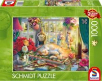 Schmidt Spiele Puzzle kirakó macskával 1000 darabos puzzle