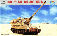 Trumpeter 07221 British AS-90 SPG Tank makett 1:72