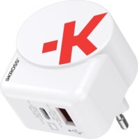 Skross 1.302425 USB-A / USB-C Hálózati Töltő Adapter 65W - Fehér