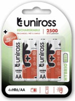 Uniross UH4AA2500 Újratölthető akkumulátor AA 2500mAh (4db / csomag)