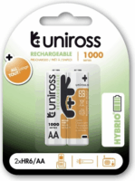 Uniross UH2AA1000 Újratölthető akkumulátor AA 1000mAh (2db / csomag)