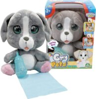 Giochi Preziosi Emotion Pets Pityergő kiskutya interaktív plüss játék 25 cm - Szürke