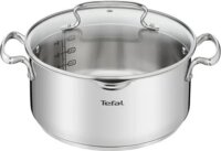 Tefal G7194656 Duetto+ Nemesacél Lábas Üveg fedővel 24cm - Inox