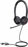 Yealink UH37 USB-C/A Dual UC Call Center Sztereo Headset - Fekete