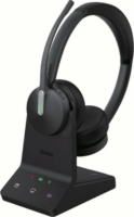 Yealink WH64 Hybrid Bluetooth USB-A Dual UC Call Center Sztereo Headset Állvánnyal - Fekete