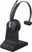 Yealink WH64 DECT USB-A MS Teams Call Center Mono Headset Állvánnyal - Fekete