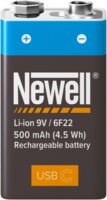 Newell NL3465 Újratölthető litium blokkelem USB-C 500mAh 9V