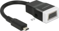 Delock 65589 Micro HDMI apa - VGA anya Átalakító Adapter - Fekete