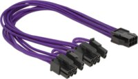 Delock 83704 PCI Express 6 tűs anya -2 x 8 tűs apa Átalakító Kábel - Lila