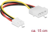 Delock 85337 Molex 4 pin apa - 4 pin floppy anya Átalakító Adapter Kábel