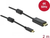 Delock 85970 Aktív USB-C - HDMI 4K 60Hz Kébel 2m - Fekete