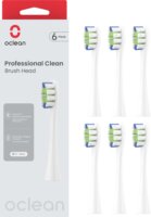 Oclean OCL553802 Professional Clean fogkefe fej (6db) - Fehér