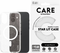 PanzerGlass Care Flagship Star Lit Apple iPhone 16 MagSafe Telefon tok - Átlátszó / Fehér